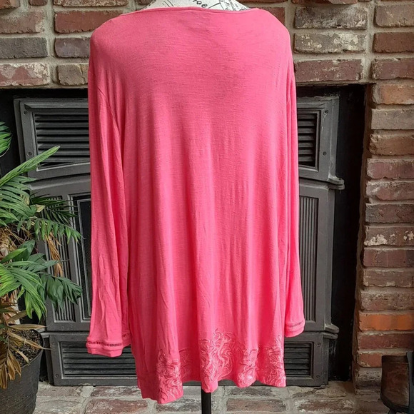 Rafaella Embroidered Long Sleeve Tunic - Picture 3 of 6